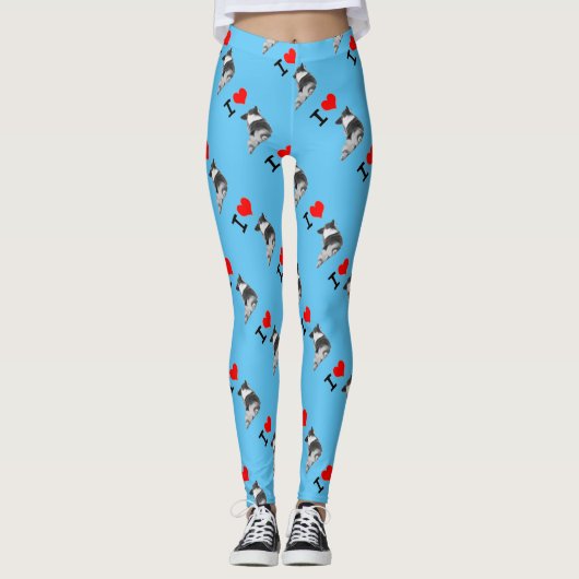 I Love Corgis Leggings (Voorkant)
