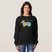 "I Love Corgis" Rainbow Corgi Sweatshirt (Voorkant volledig)