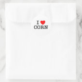 I Love CORN ( eten ) Ronde Sticker (Tas)