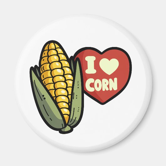 I Love Corn Magneet (Voorkant)
