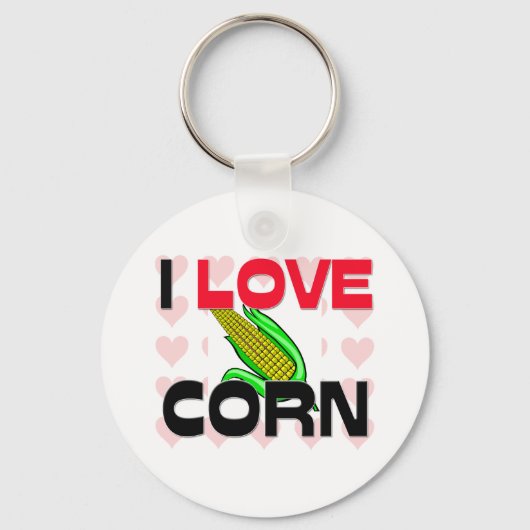 I Love Corn Sleutelhanger (Voorkant)