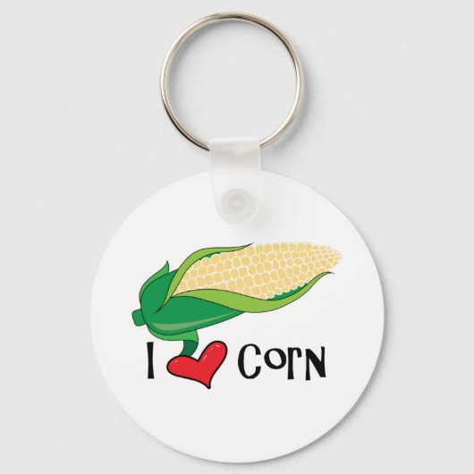 I Love Corn Sleutelhanger (Voorkant)