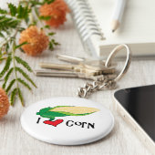 I Love Corn Sleutelhanger (Zijkant)