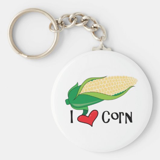 I Love Corn Sleutelhanger (Voorkant)