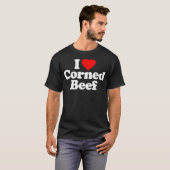 I Love Corned Beef Heart Funny bird T-shirt (Voorkant volledig)
