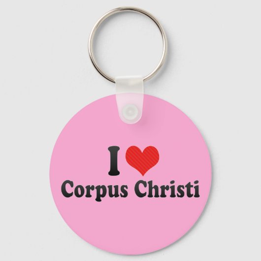 I Love Corpus Christi Sleutelhanger (Voorkant)