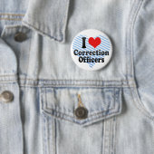I Love Correction Officers Ronde Button 5,7 Cm (In situ)