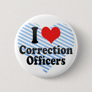 I Love Correction Officers Ronde Button 5,7 Cm