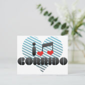 I Love Corrido Briefkaart (Staand voorkant)