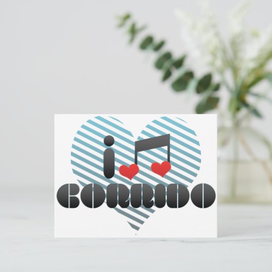 I Love Corrido Briefkaart (Staand voorkant)