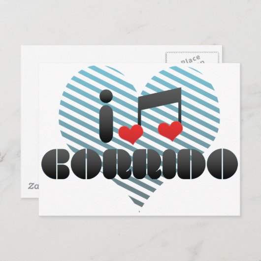 I Love Corrido Briefkaart (Voorkant / Achterkant)