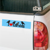 I Love Corvids Bumpersticker (Op Truck)