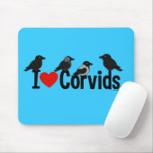 I Love Corvids Muismat (Met muis)