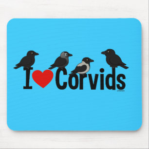 I Love Corvids Muismat