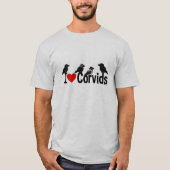 I Love Corvids T-shirt (Voorkant)