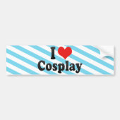 I Love Cosplay Bumpersticker (Voorkant)