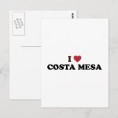 I Love Costa Mesa California Briefkaart (Voorkant / Achterkant)