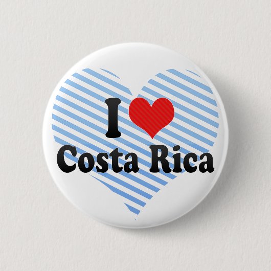I Love Costa Rica Ronde Button 5,7 Cm (Voorkant)