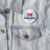 I Love Costa Rica Ronde Button 5,7 Cm (In situ)