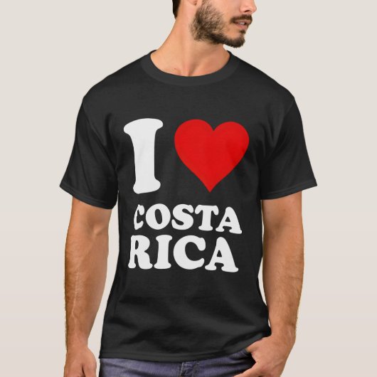 I Love Costa Rica T-shirt (Voorkant)