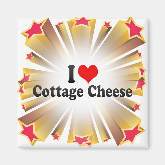I Love Cottage Cheese Magneet (Voorkant)