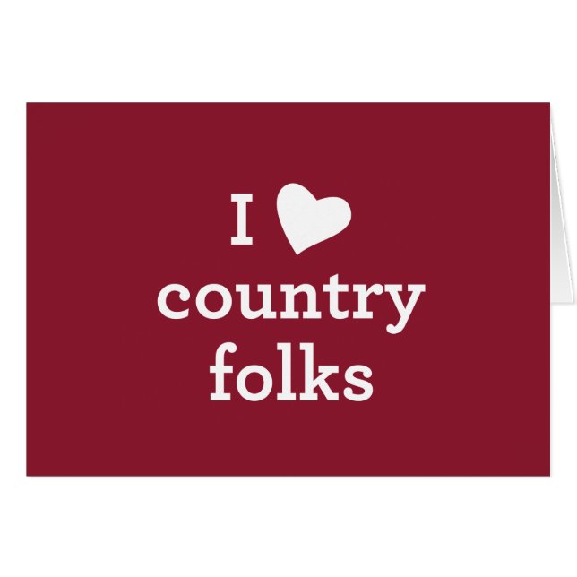 I Love Country (Voorkant Horizontaal)