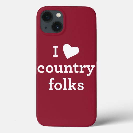 I Love Country Case-Mate iPhone Case (Achterkant)