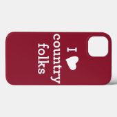 I Love Country Case-Mate iPhone Case (Achterkant (horizontaal))