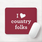 I Love Country Folks Muismat (Met muis)