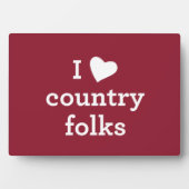 I Love Country Fotoplaat (voorkant)
