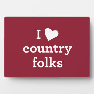 I Love Country Fotoplaat