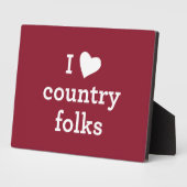 I Love Country Fotoplaat (Zijkant)
