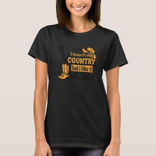 I Love Country Music 1 T-shirt (Voorkant)