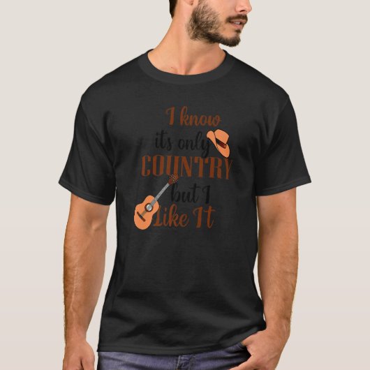 I Love Country Music  1 T-shirt (Voorkant)