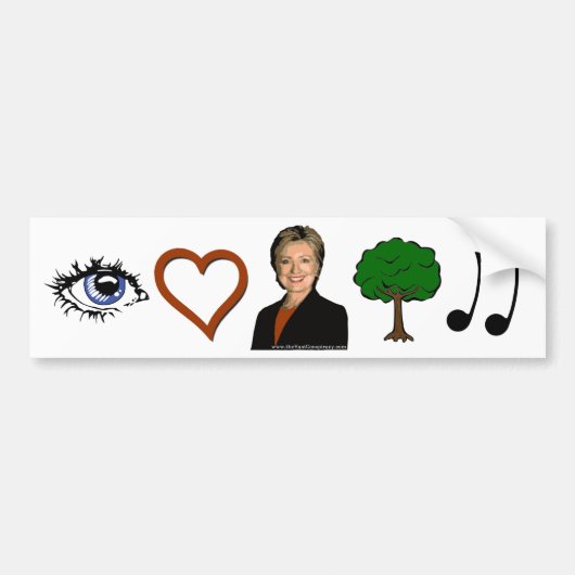 I Love Country Music - Color Bumpersticker (Voorkant)