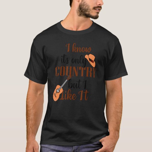 I Love Country Music T-shirt (Voorkant)