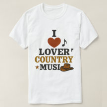 I Love Country Music wit T-shirt
