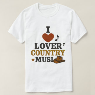 I Love Country Music wit T-shirt