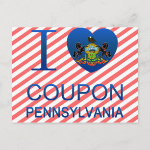 I Love Coupon, PA Briefkaart