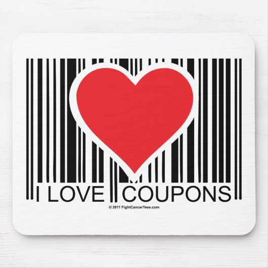 I Love Coupons Muismat (Voorkant)