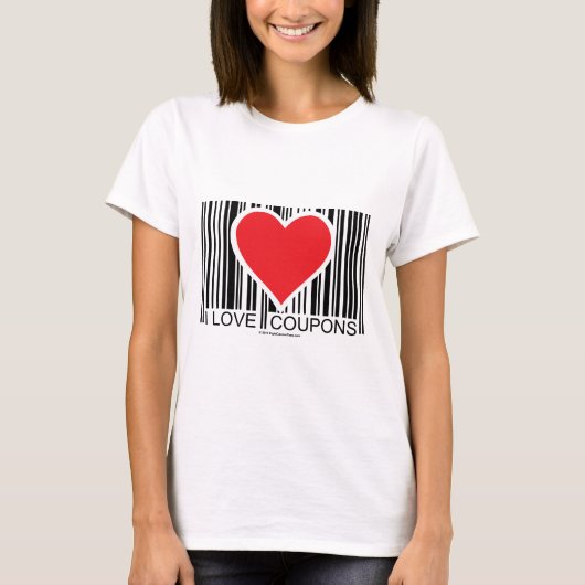I Love Coupons T-shirt (Voorkant)