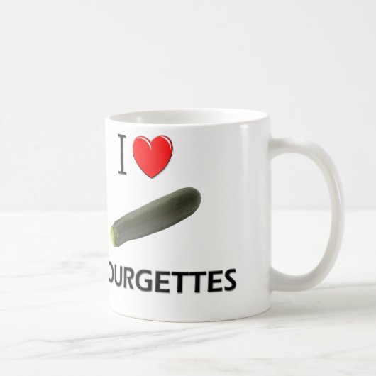 I Love Courgettes Koffiemok (Rechts)