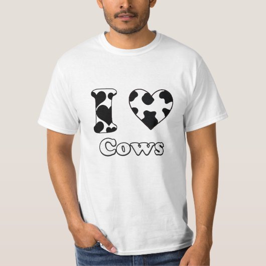 I love cows t-shirt (Voorkant)