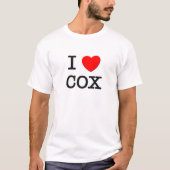 I Love Cox T-shirt (Voorkant)