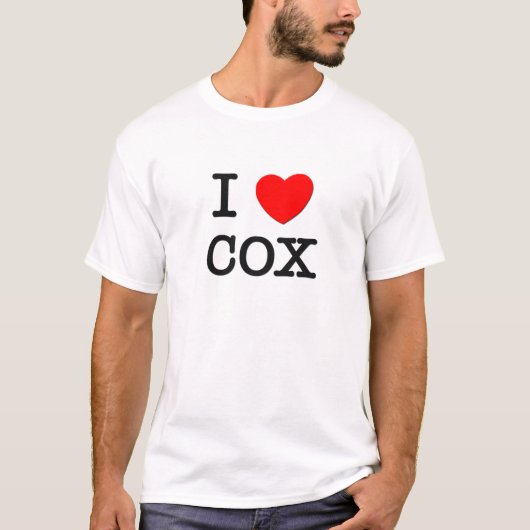 I Love Cox T-shirt (Voorkant)