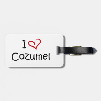 I Love Cozumel Bagagelabel