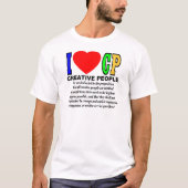 I Love CP (Creative People) T-shirt (Voorkant)