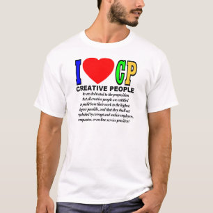 I Love CP (Creative People) T-shirt