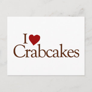 I Love Crabcakes Briefkaart