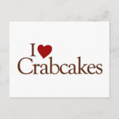 I Love Crabcakes Briefkaart (Voorkant)